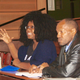 Participant Liseli Mngoma asks a question. (Quartz)